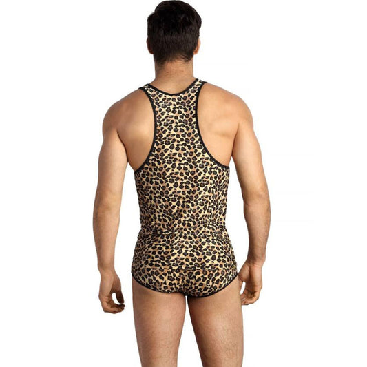 Anais Men - Mercury - Herren-Tanktop mit Leo-Print