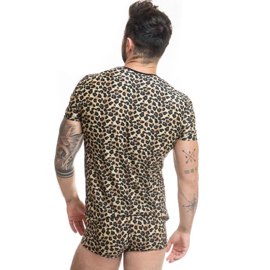 Anais Men - Mercury - Herren-Shirt mit Leo-Print