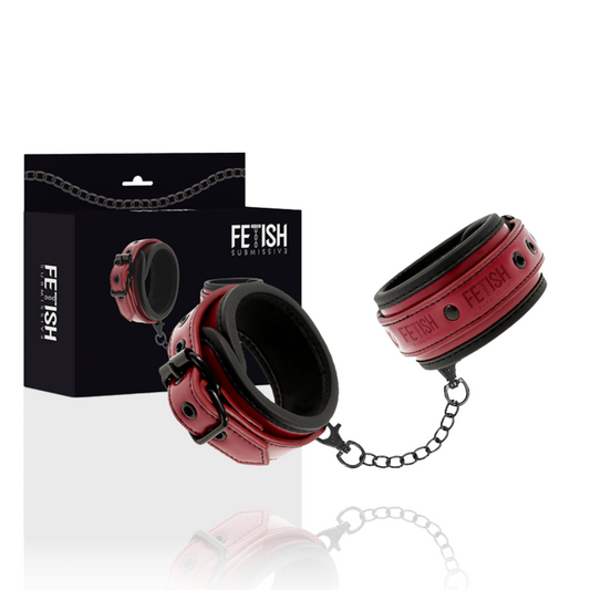Fetish Submissive - Dark Room - Knöchelhandschellen aus veganem Leder
