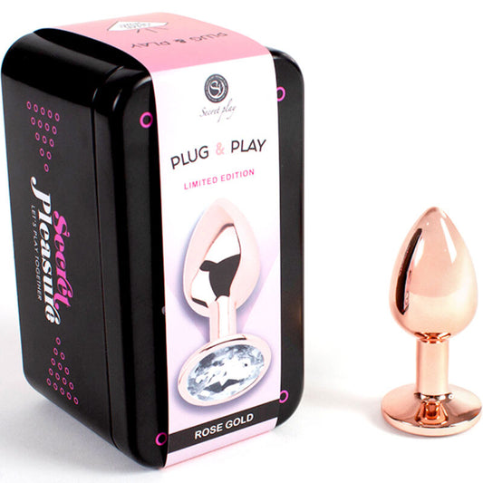 Secretplay - Roségold - Analplug aus Metall