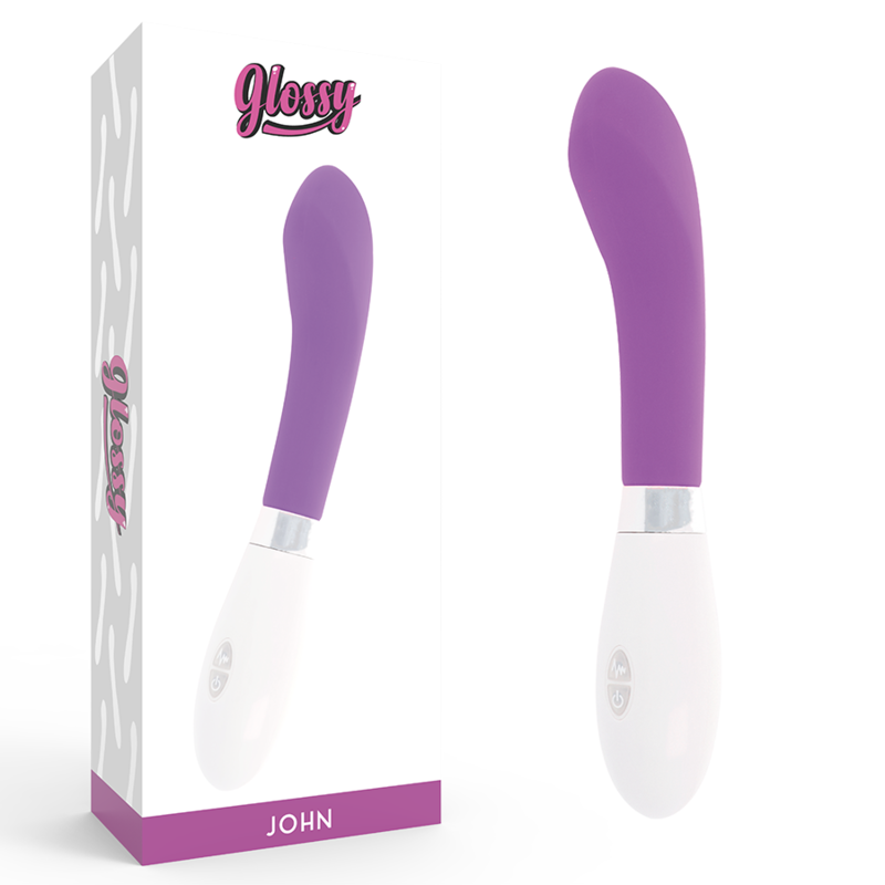 GLOSSY - Silikonvibrator mit geschwungener Form