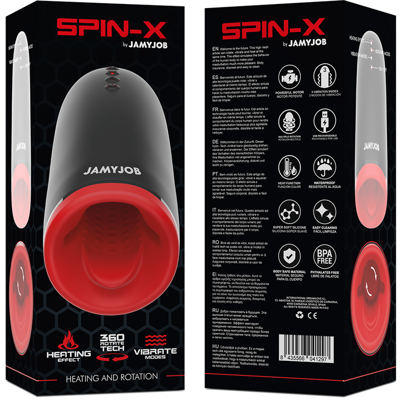 Jamyjob - Spin-X - Heiz- und Rotationsmasturbator