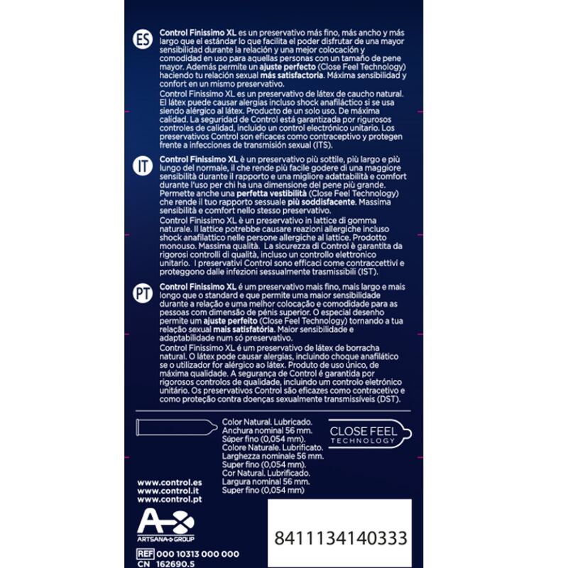 Control - Finissimo Xtra Large - XL Kondome