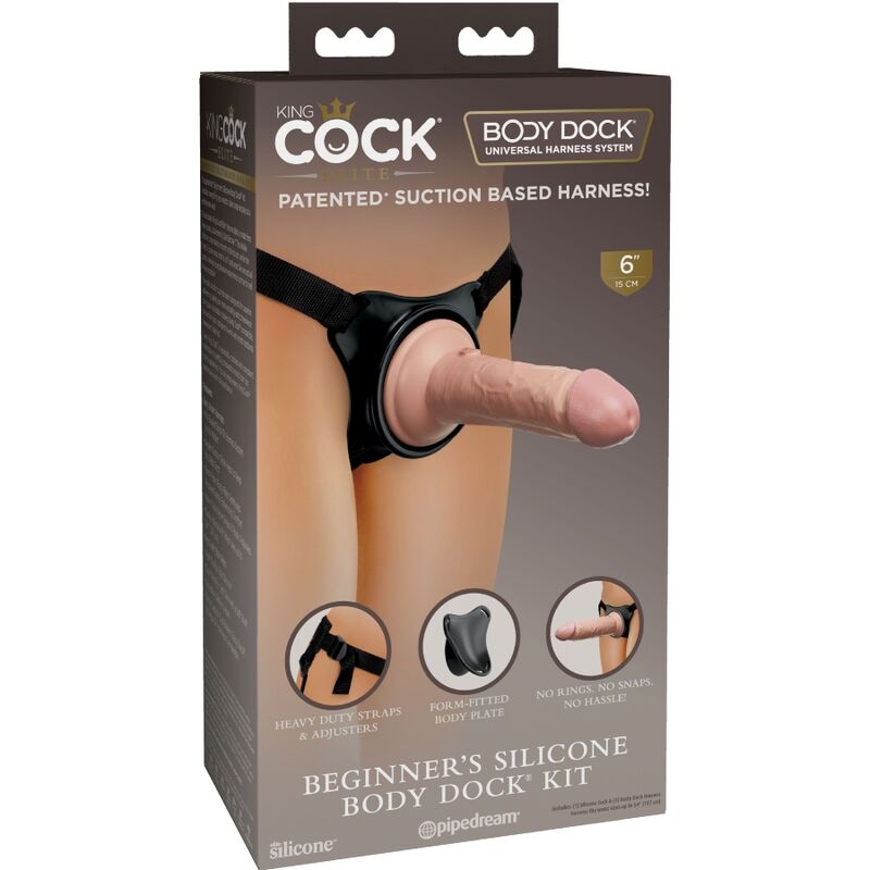 King Cock - Elite - Verstellbarer Gurt mit Dildo