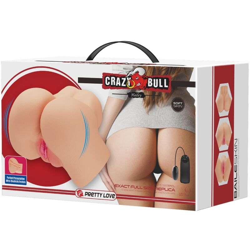 Crazy Bull - Realistischer Vagina- und Anus-vibrator Hailey
