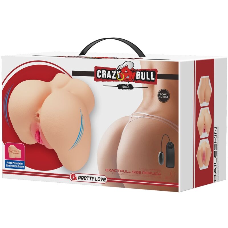 Crazy Bull - Doppelöffnungs-Masturbator mit Vibration