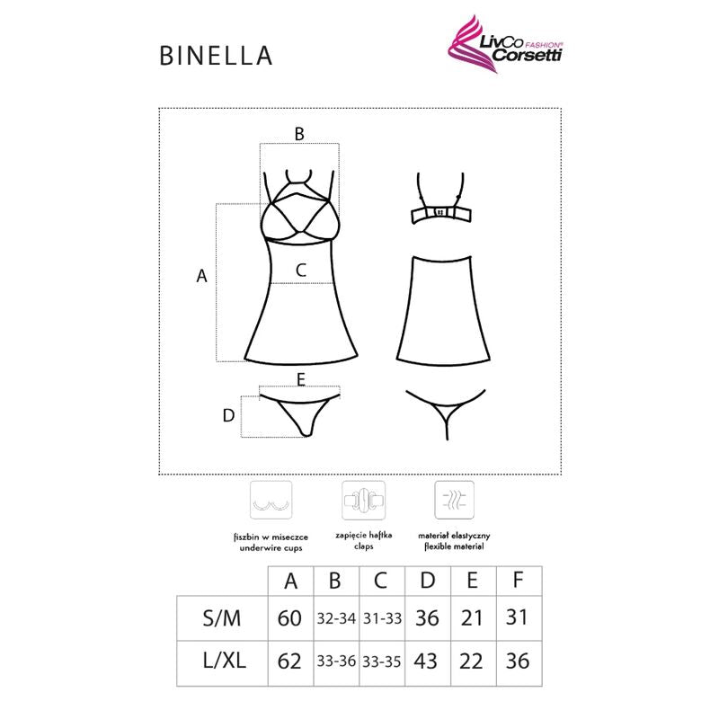 Livco Corsetti - Binella Set Babydoll & Tanga