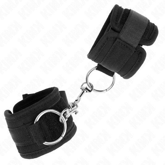 Kink - Handgelenkfesseln Schwarz Verstellbar 18-35 Cm X