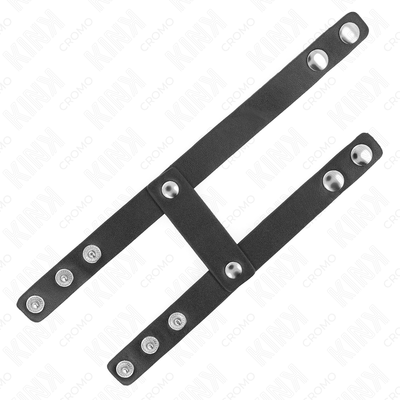 Kink - Verstellbarer Doppelter Penisring aus Leder