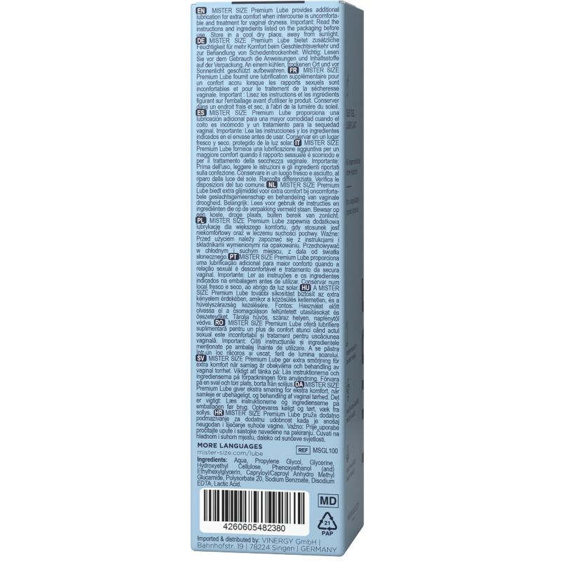 Mister Size - Lube - Premium-Gleitgel