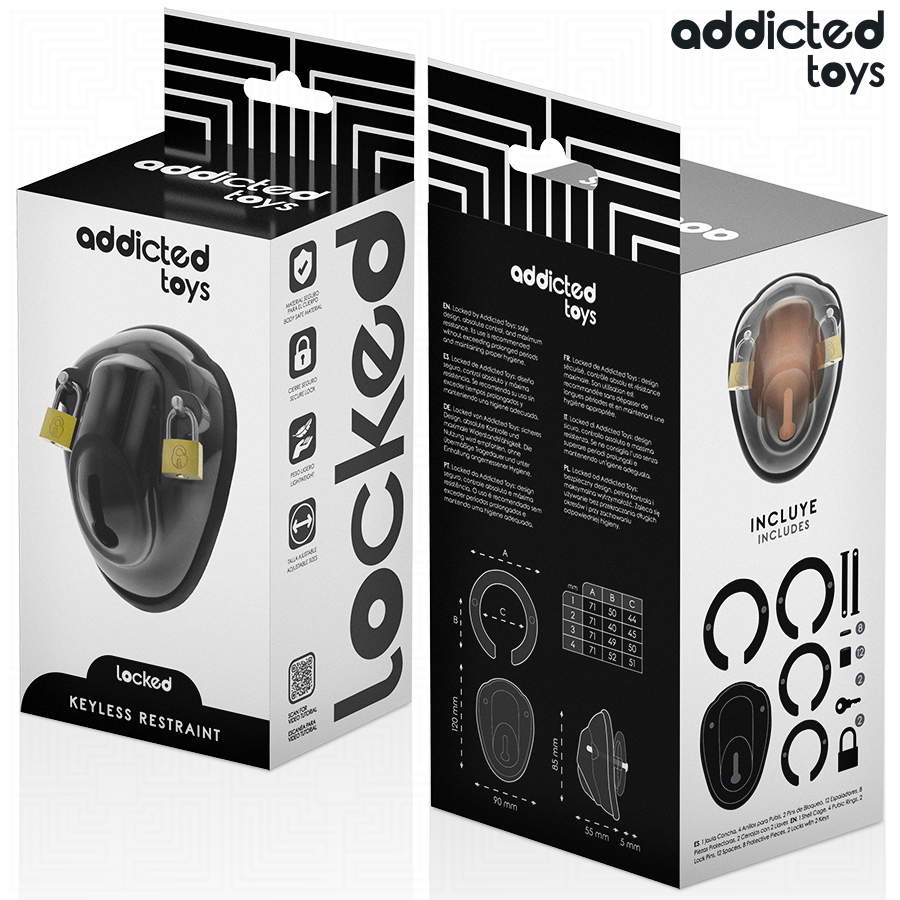 Addicted Toys - Schlüsselloser Peniskäfig BDSM