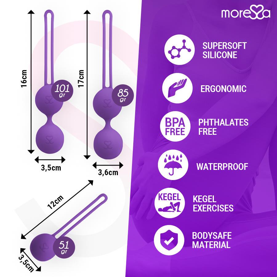 Moressa - Osian Set - Premium Silikon Liebeskugeln