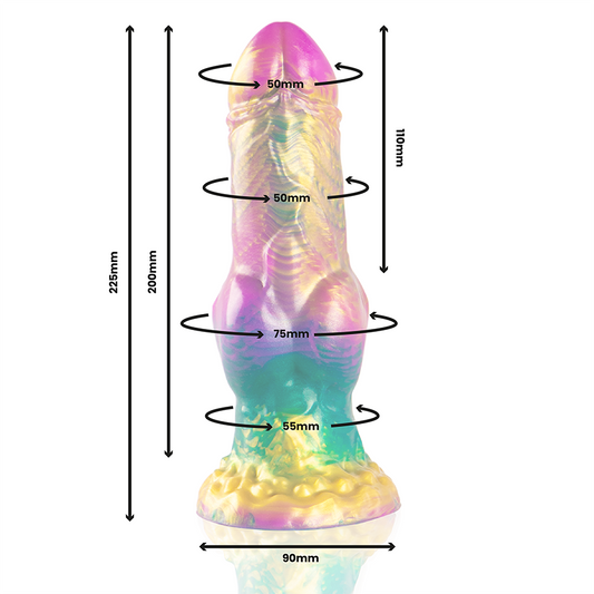 Epic - Iris - Dildo mit Regenbogenfarben