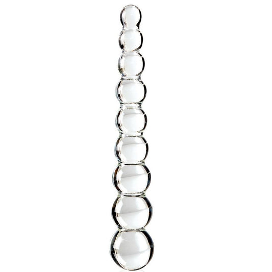 Icicles - Handgefertigter Glasdildo mit Kugeldesign