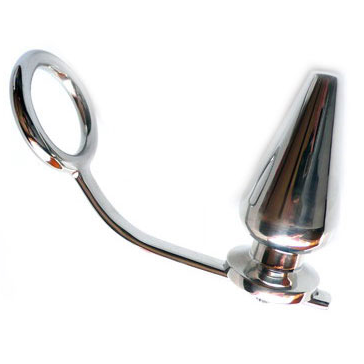 Metal Hard - Stahlring mit Analplug