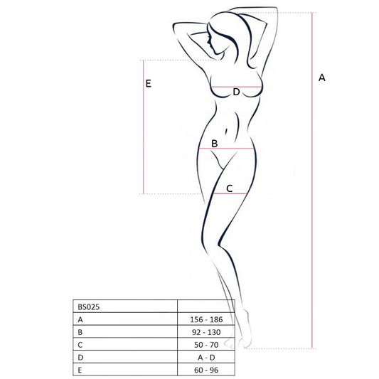 Passion - Netz-Body als kurzes Kleid mit Ärmeln