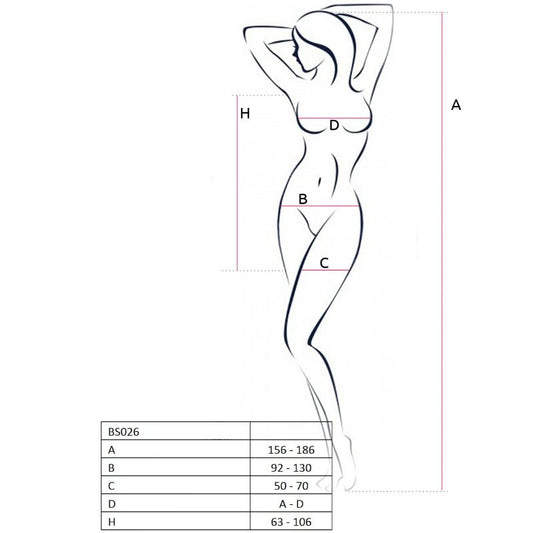 Passion - Netz-Body als kurzes Kleid mit Ärmeln