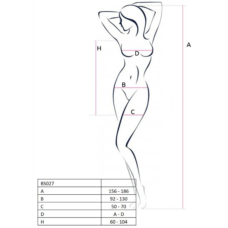 Passion - Netz-Body als kurzes Kleid mit Ärmeln