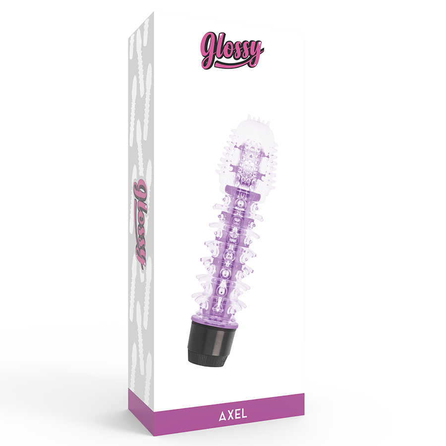 GLOSSY - Jelly Vibrator mit Noppenstruktur