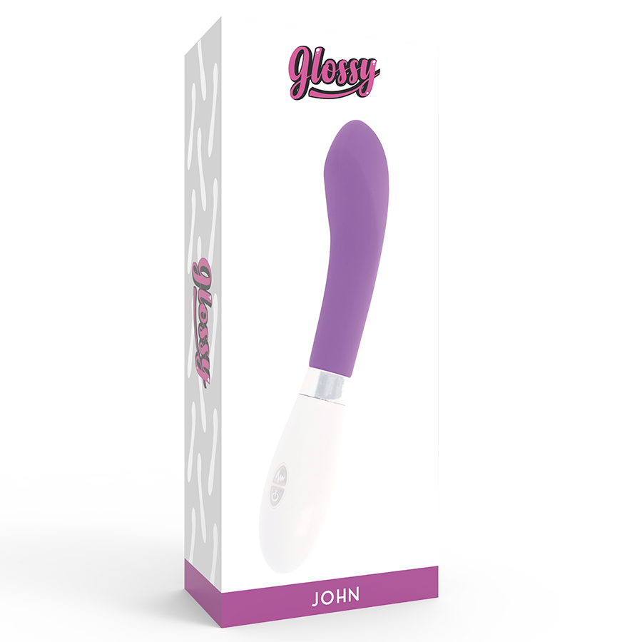 GLOSSY - Silikonvibrator mit geschwungener Form