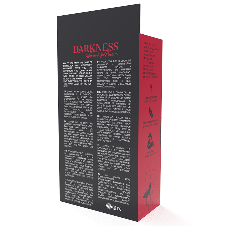 Darkness - Analplug mit Fellschwanz für Reize