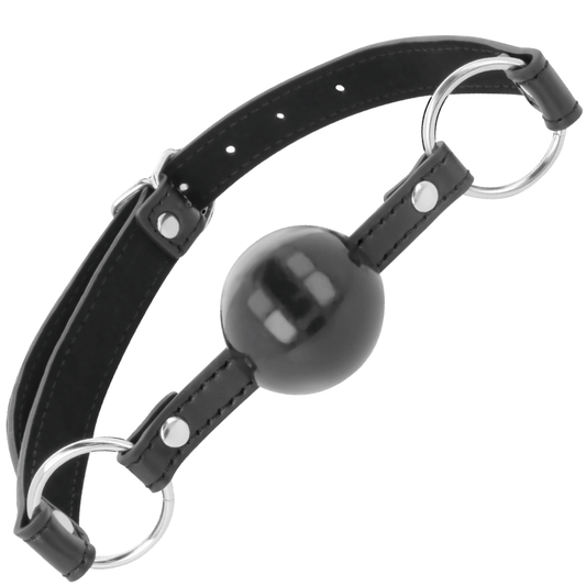 Darkness - Mundknebel - Gepolsterter Knebel mit Lederriemen