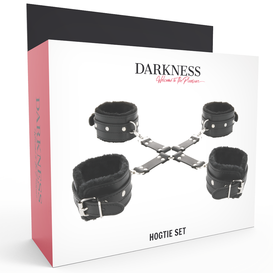 Darkness - Lederhandschellen für Füße und Hände