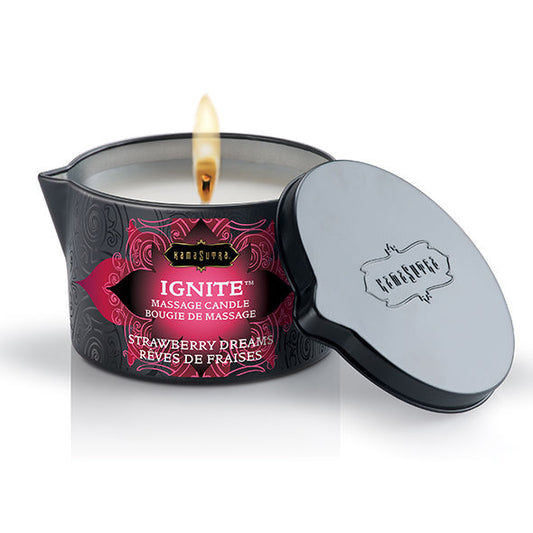 Kamasutra Cosmetics - Massagekerze mit Erdbeer-Aroma