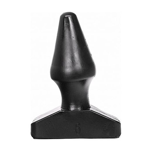 All Black - Kegelförmiger Analplug für leichtes Einführen