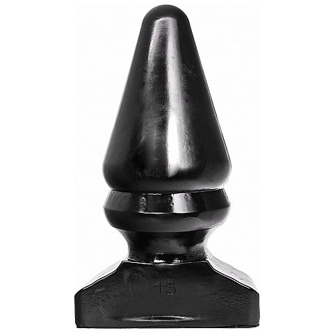 All Black - Großer konischer Analplug