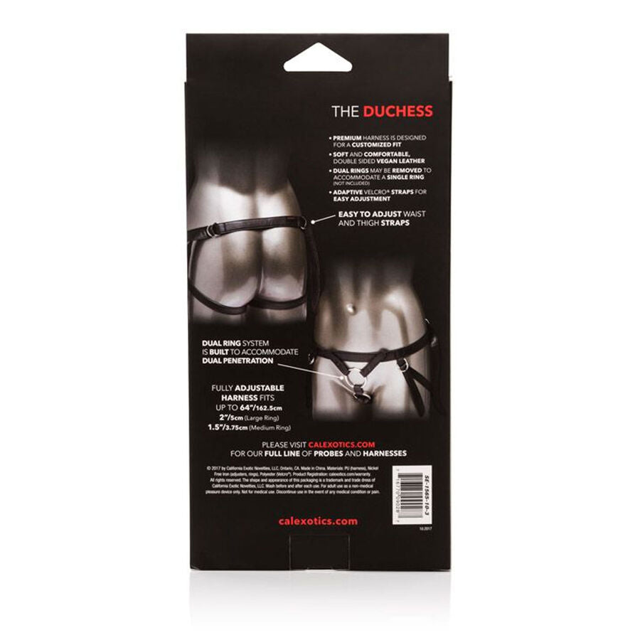 Calexotics - Strap-on-Harness - Lederlook mit O-Ringen