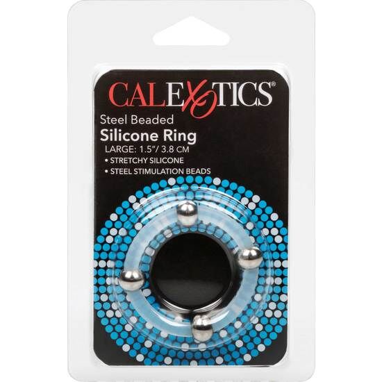 Calexotics - Penisring - Silikonring mit Stahlperlen