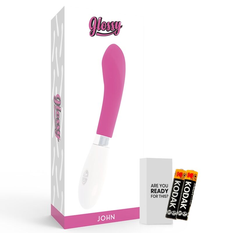 GLOSSY - Silikonvibrator mit geschwungener Form