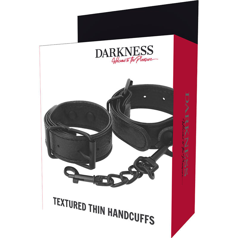 Darkness - Handschellen - Schlanke Manschetten mit Schnalle
