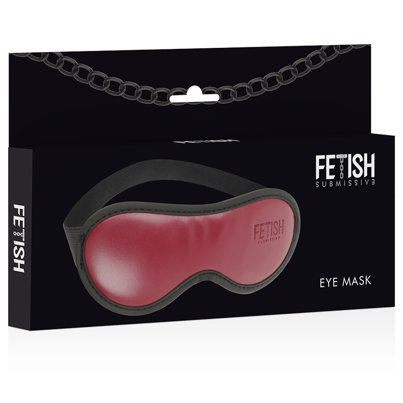 Fetish Submissive - Vegane Ledermaske mit Neoprenfutter