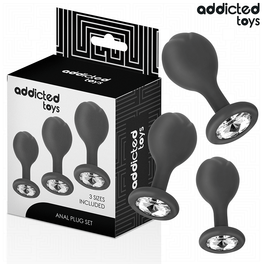 Glitzer Analplug-Set 3 Stck OH MY! FANTASY Glitzer Analplug-Set 3 Stck OH MY! FANTASY