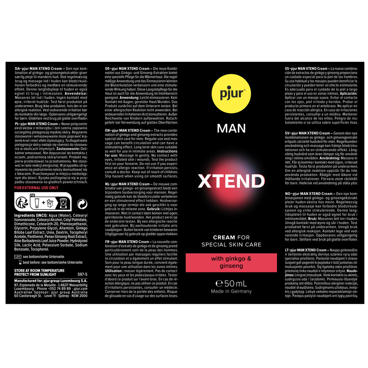 Pjur - Xtend - Stimulierende Massagecreme
