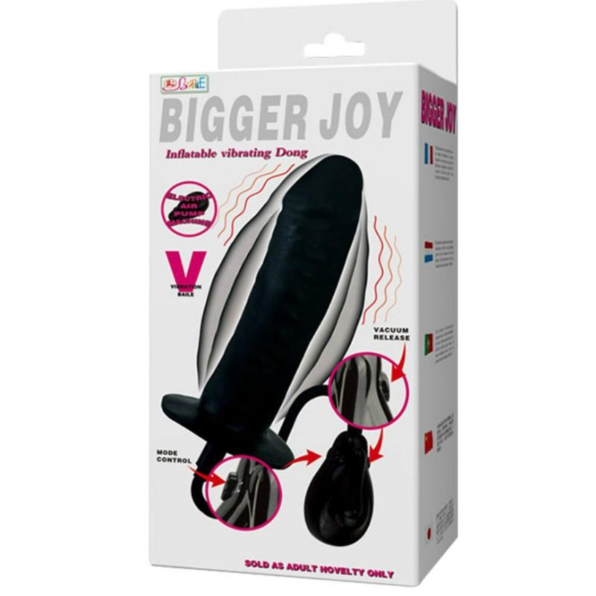 Aufblasbarer Dildo "Bigger Joy" mit Vibration - OH MY! FANTASY