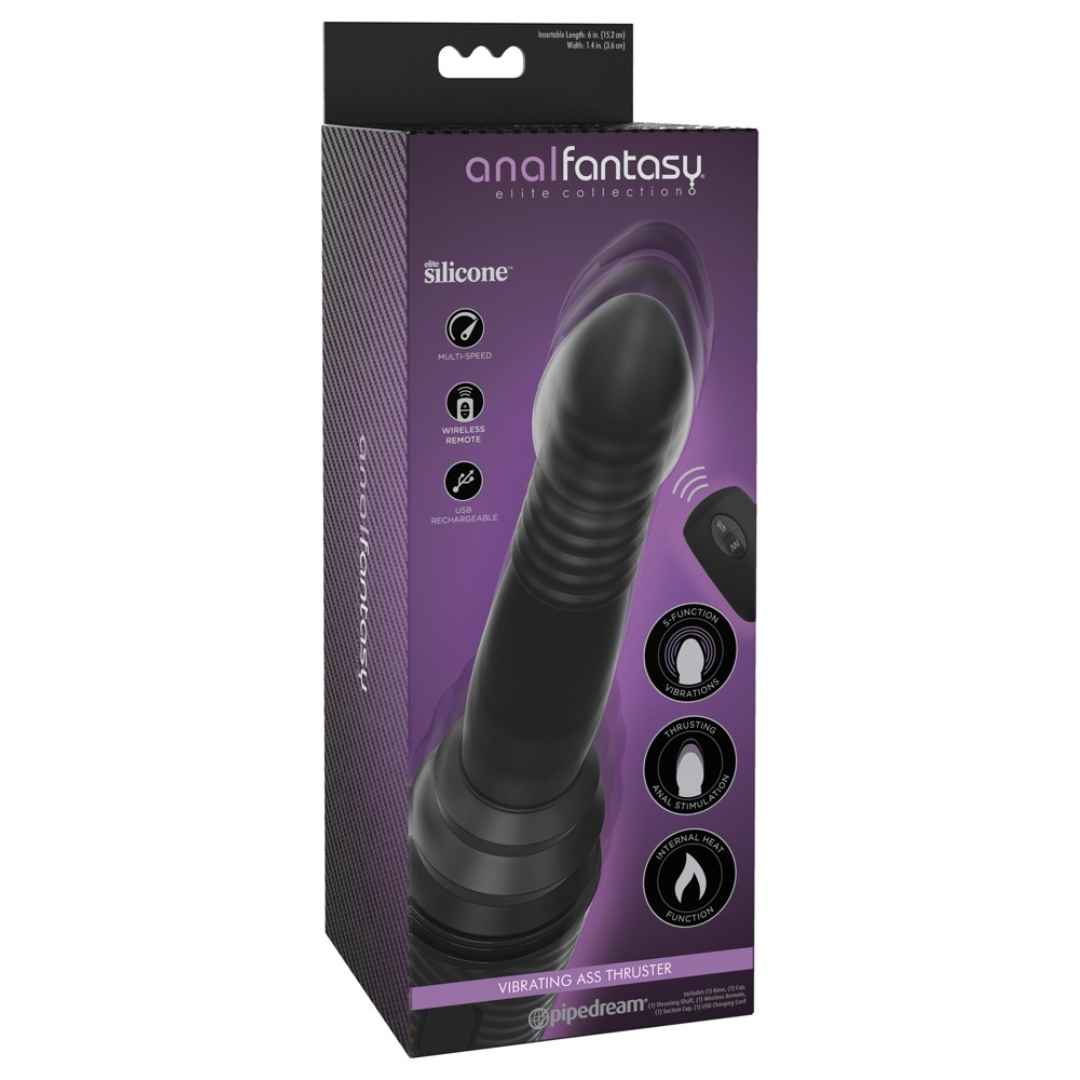 vibrirender Analdildo mit Stoßfunktion: Vibrating Ass Thruster