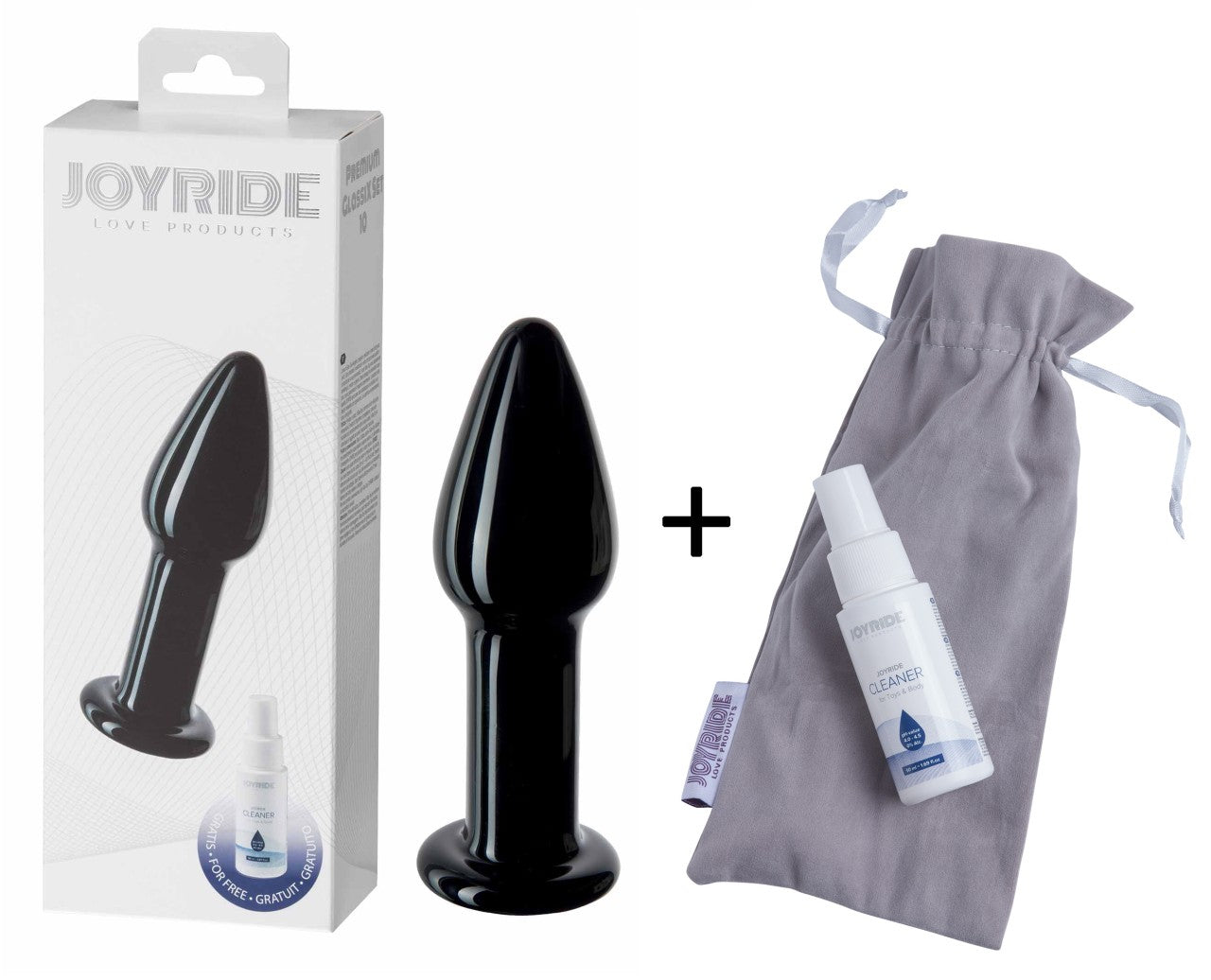 JOYRIDE - GlassiX Set - Hand gefertigter Glas-Dildo