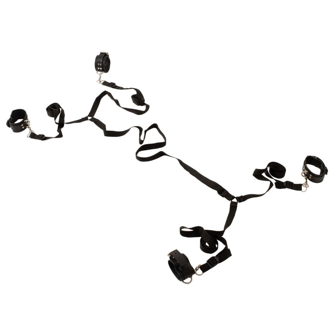 Bettfessel-Set aus Leder mit Hand- und Fußfesseln - OH MY! FANTASY