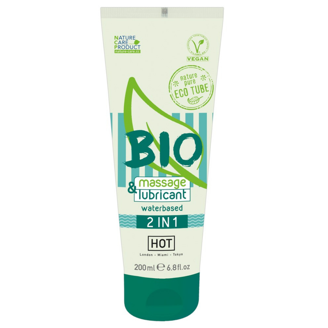 Massage- und Gleitgel "BIO wasserbasiert 2in1" - OH MY! FANTASY