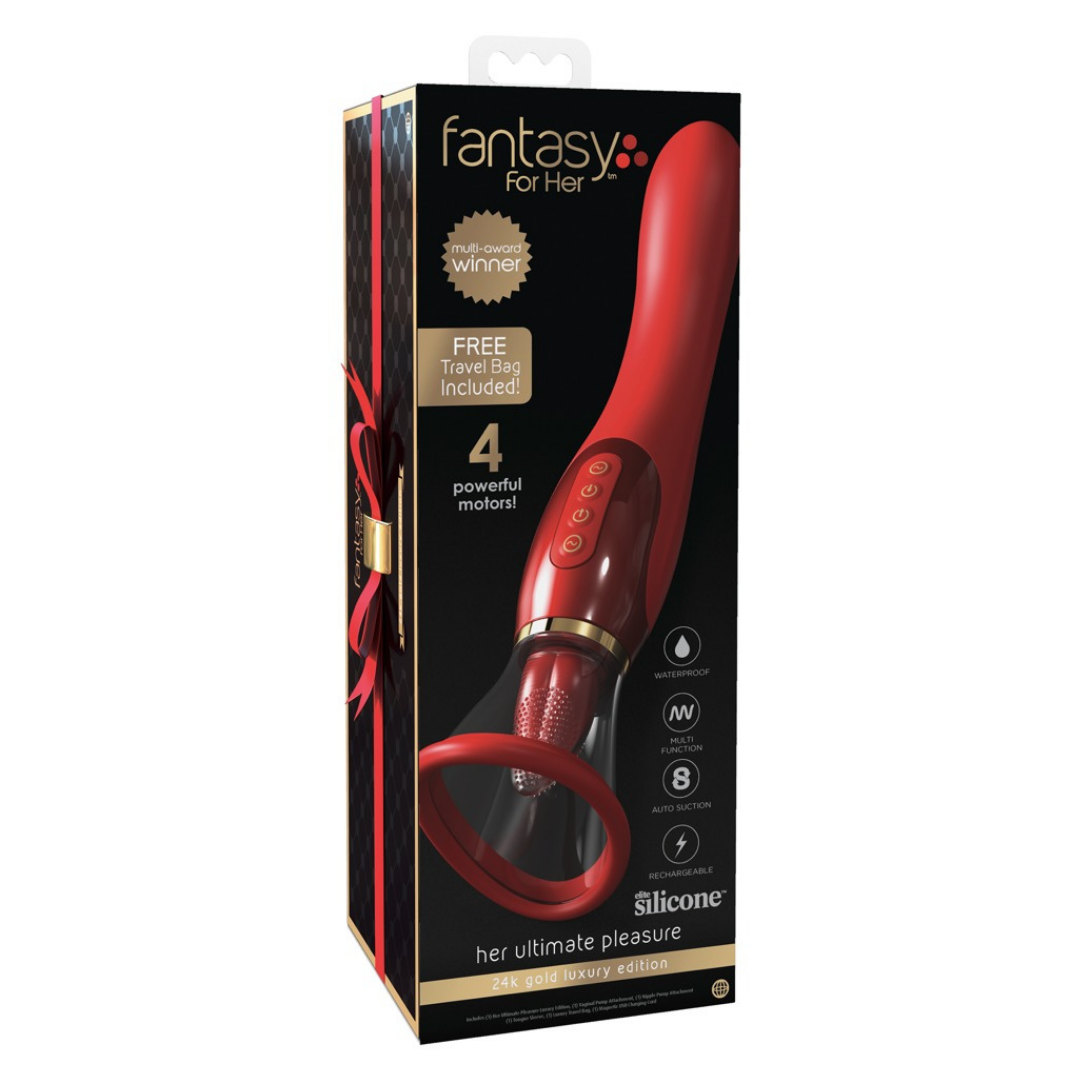 Saug-Vibrator „her ultimate pleasure 24k Gold Luxury Edition“ - OH MY! FANTASY