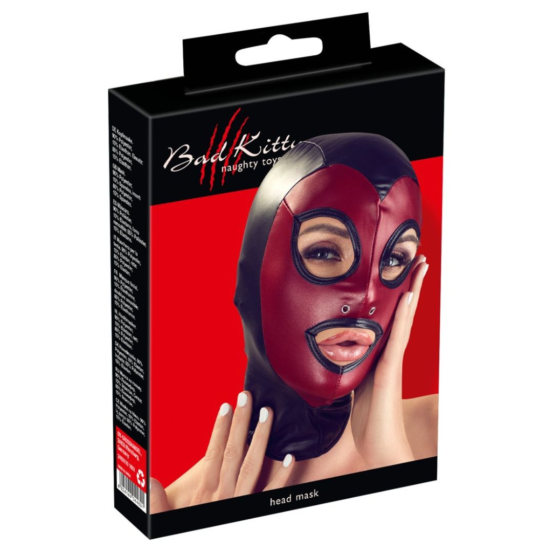 Elastische Kopfmaske im 2-farbigen Mattlook - OH MY! FANTASY
