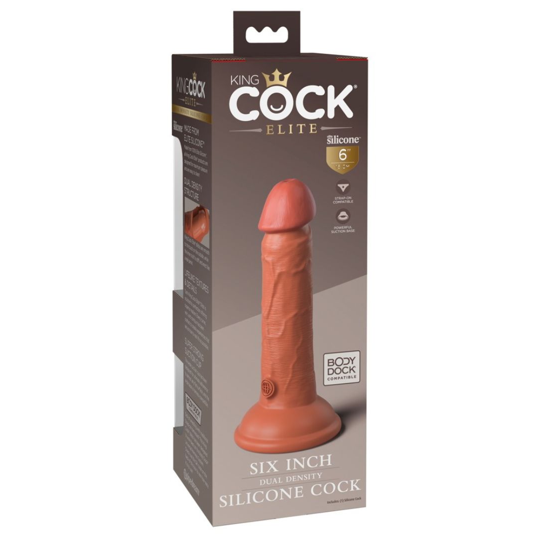 Naturdildo "6“ Dual Density Silicone Cock" - OH MY! FANTASY