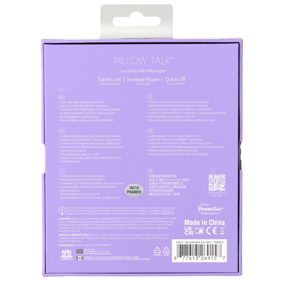 Minivibrator "Racy Special Edition" mit Satinschal und Kartenspiel - OH MY! FANTASY