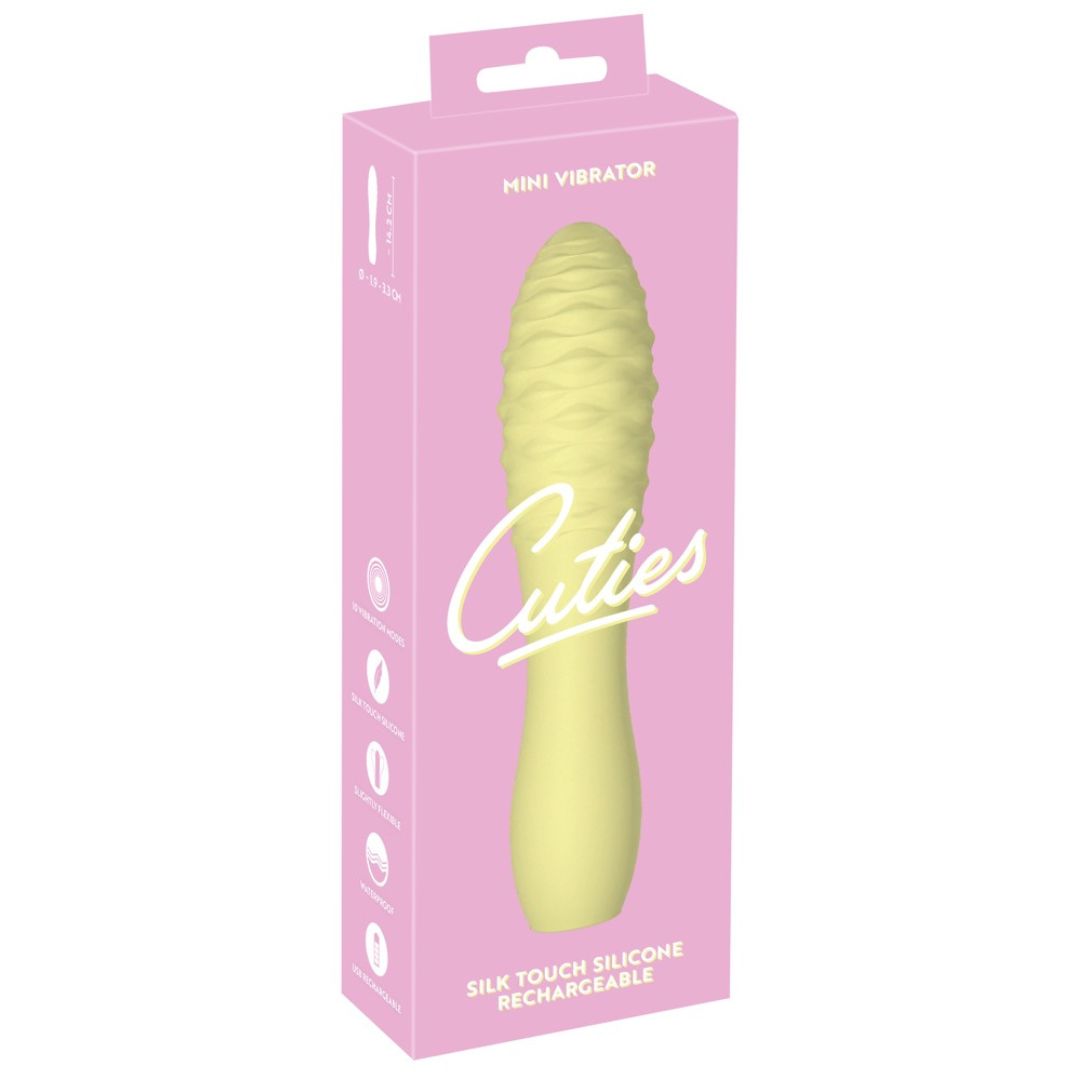 Minivibrator gelb mit Stimulationsnoppen - OH MY! FANTASY