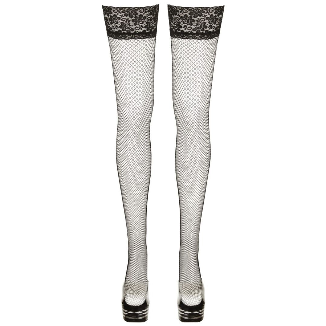Halterlose Strümpfe aus feinem Netzmaterial - OH MY! FANTASY