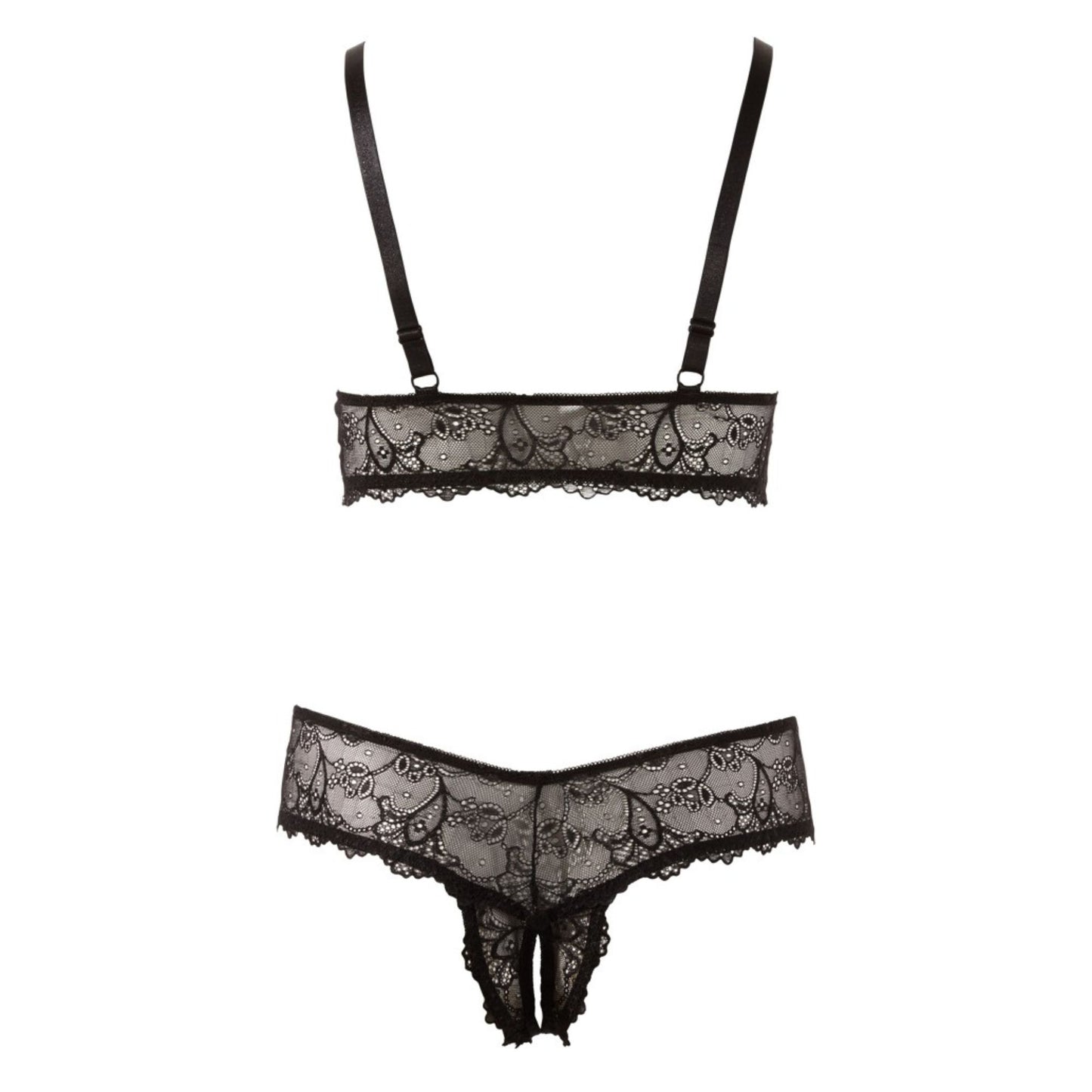 Floraler Soft-BH plus String Ouvert aus Spitze - OH MY! FANTASY