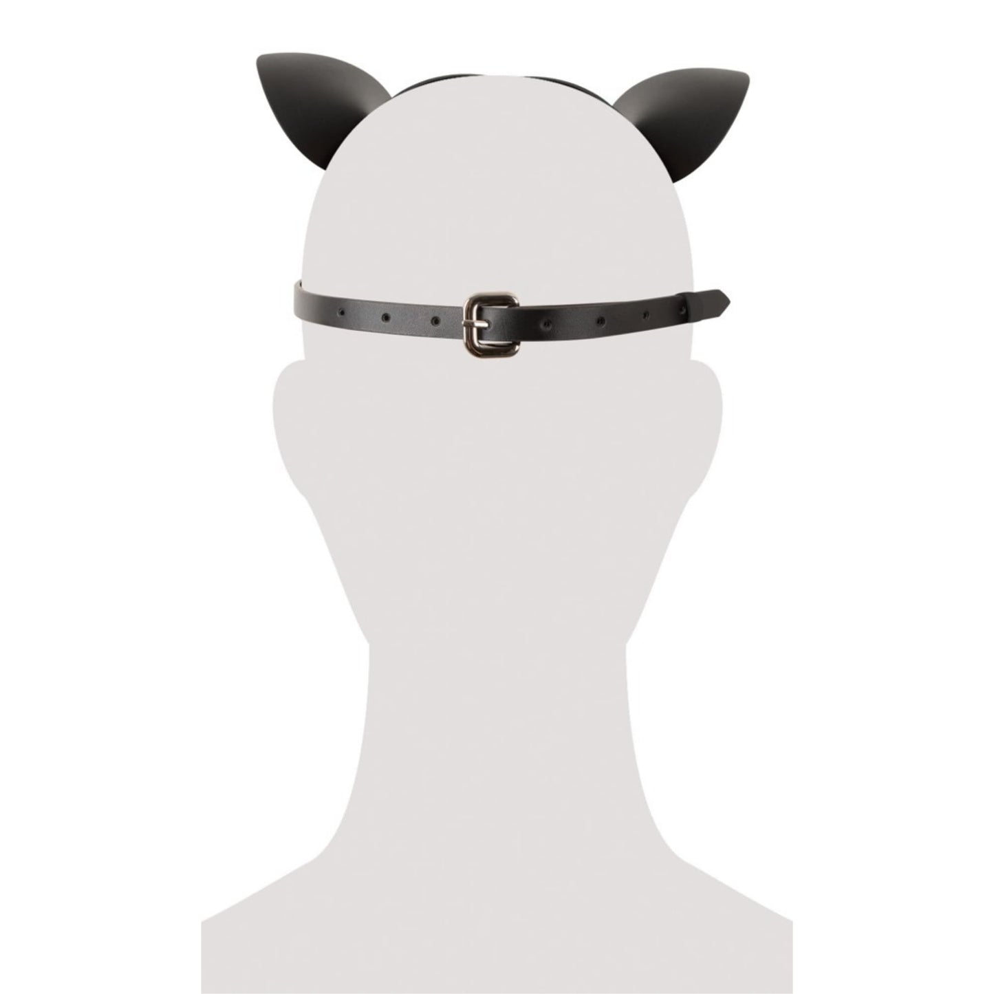 Katzenmaske in schwarzer Lederoptik - OH MY! FANTASY